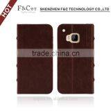 Retro and Vintage Flip Open Book Leather Case Cover for HTC One M9,for HTC One M9 Stand Case