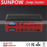 Sunpow New Multi Funcation 12v Car Jump Starter 12000mAh Power Bank Station Car Booster Pocket Power Battery thumbnail-2