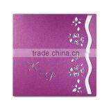 Romantic & Gorgeous Laser Cut Wedding Invitations With Wave Shaped Border thumbnail-1