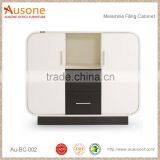 Modern White Melamine Home and Office File Cabinet
