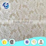 Fujian Made Thick Nylon Spandex Stretch Knitted Flower Pattern Lace Fabric