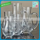 Crystal Glass Material Handle Glass Cups Transparent Mini Wine Decanter Glasses Winehouse Tableware Handle Wine Glass