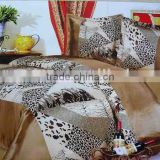 animal printed 100 polyester satin bedding comforter set