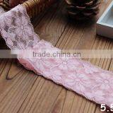 Flower Pattern Elastic Lace Trimings For Garment,Decorative Lace Trims In Stock thumbnail-2