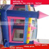 Pink Color Castle Outdoor Trampoline Bouncer for Fun thumbnail-3