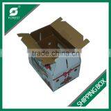 CUSTOMIZED MADE SHIPPING BOX WITH HANDLE FOR STRAWBERRY CORRUGATED BOX FOR GRAPES PACKING WITH PVC WINDOW thumbnail-3