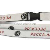 Woven Logo Full Color Printed Tubular Lanyard