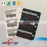 CMYK Printing 85.5x54mm PVC Key Tag Combo Cards for Door Control