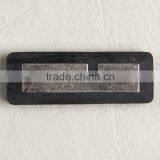 Embossed PVC Rubber With 3D Metal Logo Labels for Clothing Jeans Shoes Bags thumbnail-3