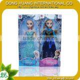 2014 Educational Girl Fashion Snow Queen Glitter Glider Anna Elsa and Olaf Doll Set