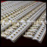 1.2meter ceiling decorative moulding PU material white with gold paint Crown Moulding