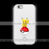 LED light pokemon phone case for iPhone 5 6 plus, pokemon go for samsung galaxy s6 s7 edge lumee case