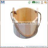 Customized Wooden Bucket With Handle Accepted OEM