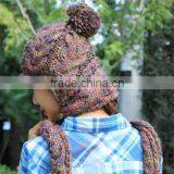 Handmade Multicolor Hat and Scarf