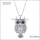 Factory Wholesale Big Owl Necklace,cute Owl Necklace NL158446-7