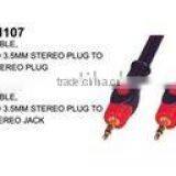 AUDIO CABLE 3.5MM STEREO PLUG TO 3.5MM STEREO PLUG