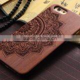 New Design Unique Engrave Wood Cell Phone Protective Case For Iphone6s/ Plus thumbnail-3
