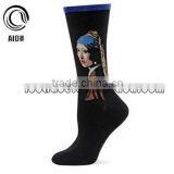 OEM Serivce Supply Type Women Cartoon Dress Socks