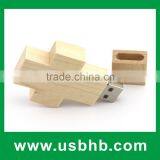 OEM Wooden USB 2.0,Customized Gift Wood USB Flash Drive With Laser Engraving Logo thumbnail-1