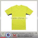 Bulk Quick Dry Knit Fiber Yellow Promotion T Shirts For Summer thumbnail-1