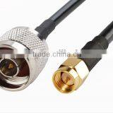 RF Cable Assembly N Male to SMA Male Cable LMR195/RG58 for