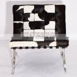 Cowhide Barcelona Chair for Living Room thumbnail-3