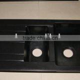 High Quality Black Acrylic Solid Surface Kitchen Sink,acrylic Stone Wash Basin,kitchen Cabinets Design thumbnail-4
