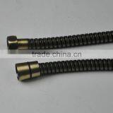 Best Quality Stainless Steel Green-bronze Double Locks Shower Hose thumbnail-2