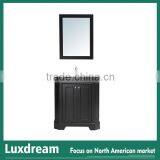 Elegent 30'' Black Bathroom Vanity With Wood Contraction