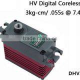 Durable Precise Digital Helicopter Servo/high Voltage Coreless Servo/17kg High Torque Servo