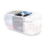 3 Compartment Micro Mesh Pop up Washing Bag Laundry Hamper