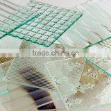 clear & tinted patterned/figured Glass for indoor decoration