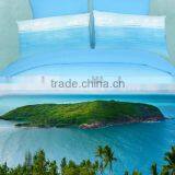 100% Cotton Reactive Printed 3D Scenery Bed Set Duvet Cover Wholesale Luxury