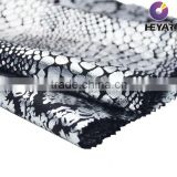 Fashionable Customized Metallic Silver Color Coating Print Fabric