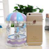 Wood Craft Carousel Music Box Lover Christmas Gift Flash Light Music Box thumbnail-2