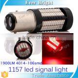 Super Bright 1900LM Led Signal Auto Lighting 12v/24v Led Light 4014 106SMD 1157 Led Bulb