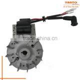High Quality Gasoline Brush Cutter Ignition Coil and Magneto Flywheel Spare Parts for 1E34F thumbnail-2