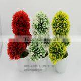 Plastic Bonsai With Ball Shaped Head for Display