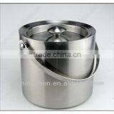 2.0L Stainless Steel Unique Ice Bucket With Lid thumbnail-2