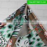 2015 Eclusive Debut Monroe Leopard Digital Printing Spring and Summer Women's Stretch Satin Fabric thumbnail-3