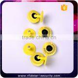 Yellow Sheep Goat Animal Livestock Ear Tag Lable Identification Number