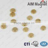 Round Disk Magnet Gold thumbnail-3