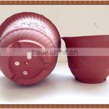 ZD-PF082-83 Terra Cotta Ceramic Garden Flower Pot/Cheap Headstone Round Plastic Flower Pot/High Quality Soft Nursery Plant Pot thumbnail-5