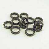 Cubic Glazed Zirconia Ceramic Ring Black Brushed 5mm thumbnail-1