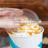 OPS Clear Plastic Lid Dome With Hole, Disposable Lid for 12-22 oz Paper Cup thumbnail-2