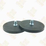 D88mm Rubber Coated Magnet With Male Thread,Magnetic Bases thumbnail-1