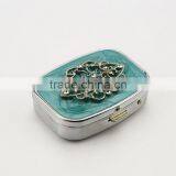 Metal Pill Box Antique/metal Pill Box/pill Box Metal/metal Wholesale Pill Box/decorative Metal Pill Box thumbnail-3