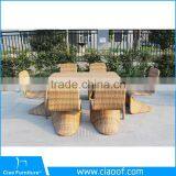 China Big Factory Sale Garden Dining Set Wicker Furniture Aluminum Furniture For Sell thumbnail-2