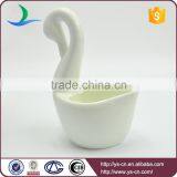 Elegant White Swan Shape Porcelain Kichen Tools Spoon Container thumbnail-4