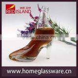 High Quality 300ml Transparen High Heel Shoes Shaped Glass Bottle thumbnail-1